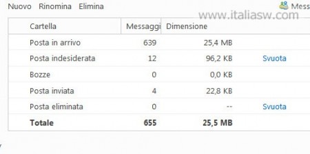 Screenshot - Windows Live HotMail - Nuovo - 01