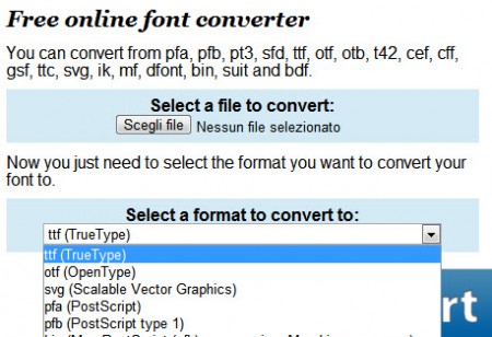 Screenshot - Free Online Fonts Converter
