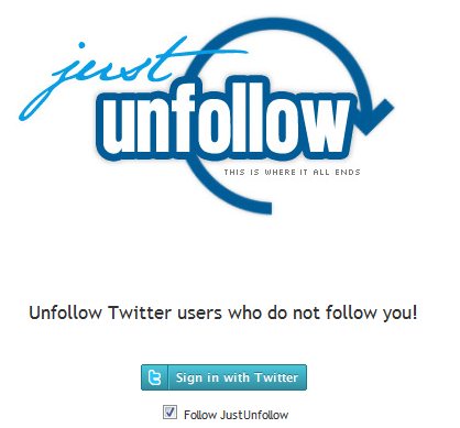 Screenshot - Just Unfollow