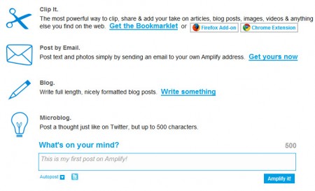 Screenshot - My Amplify