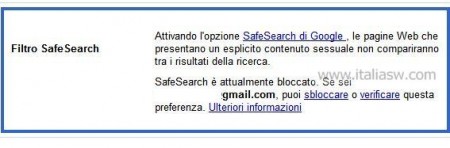 Google - Safe Search - 04 - Messaggio con Logout