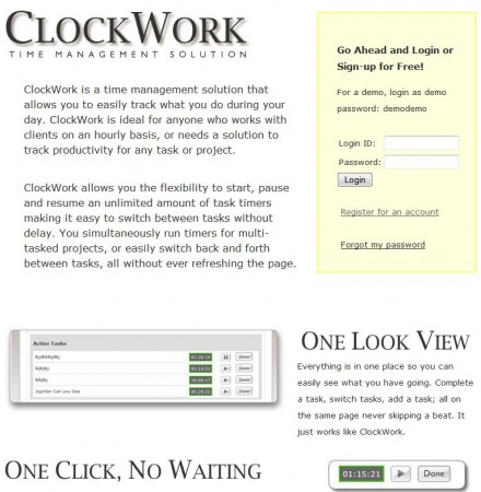 Screenshot - ClockWork - Main