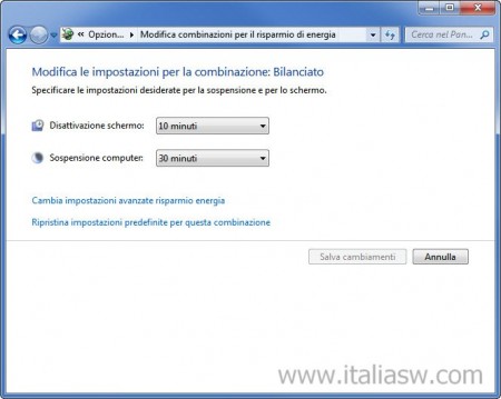Screenshot - Windows 7 Risparmio Energetico - Immagine 2