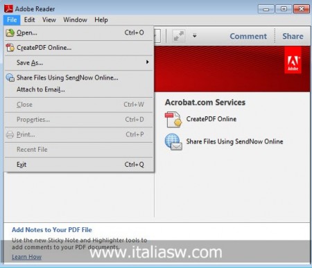 Screenshot - Adobe Reader X - 01