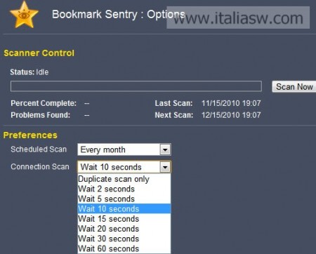 Screenshot - Bookmark Sentry 02