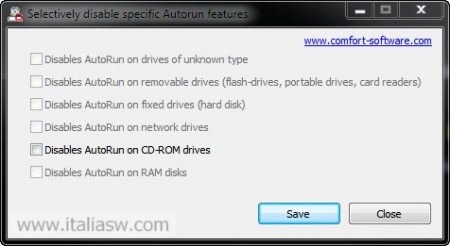 Screenshot - Disable Autorun