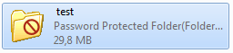 Screenshot - Folder Password Protect test