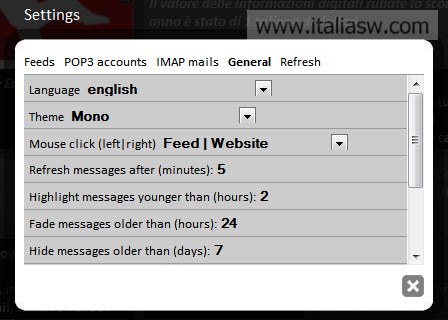 Screenshot - NewsWall - Opzioni -01