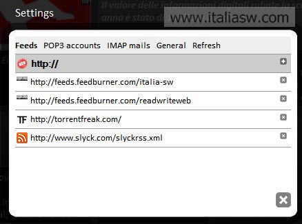 Screenshot - NewsWall - Opzioni - 02
