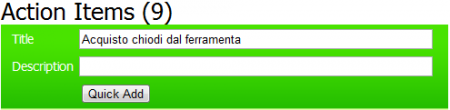Screenshot - ticTacDo aggiunta voce