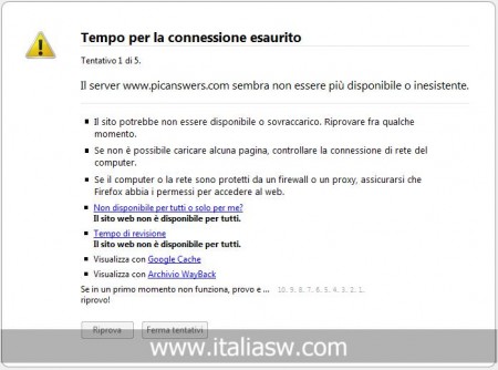 Screenshot - try again tentativi