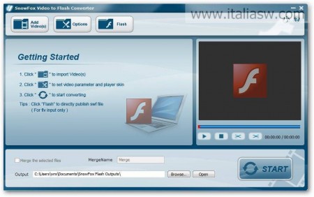 Screenshot - SnowFox Video to Flash Converter - 01