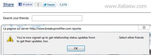 Screenshot - Breakup Notifier - 01