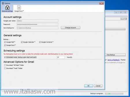 Backup Goo - Backup Gmail Calendar Contatti Documenti - 06