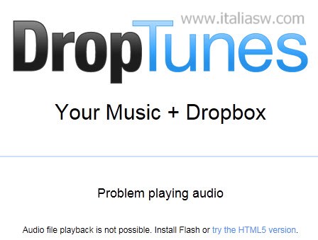 Online MP3 Player DropTunes - 01