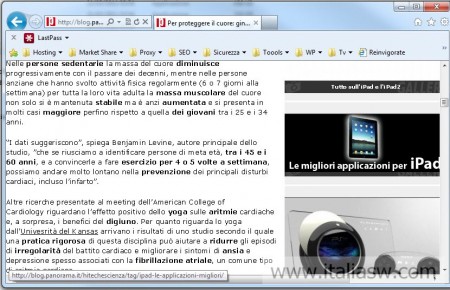 Internet Explorer 9 - Dopo