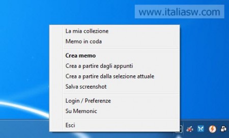 Memonic - Barra Applicazioni