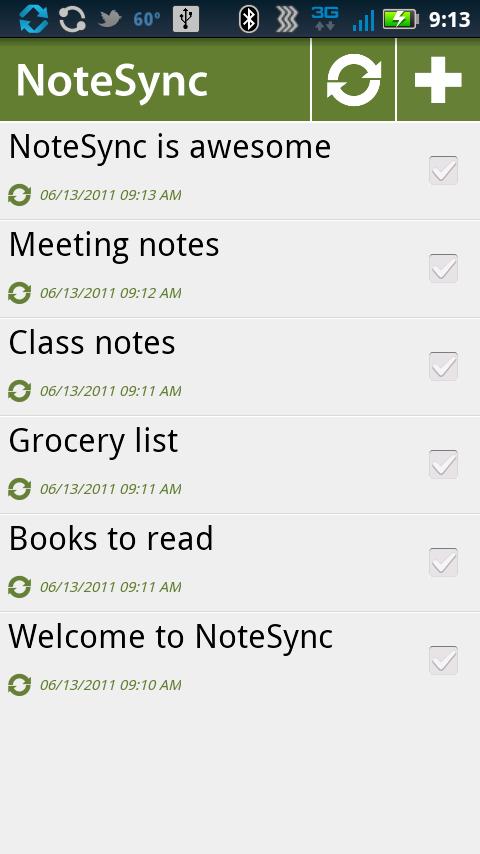 Screenshot - NoteSync Android