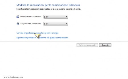 Screenshot - Windows 7 Pulsante di alimentazione comportamento - 05