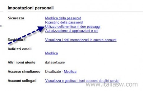 Screenshot - Verifica in due passaggi - 01