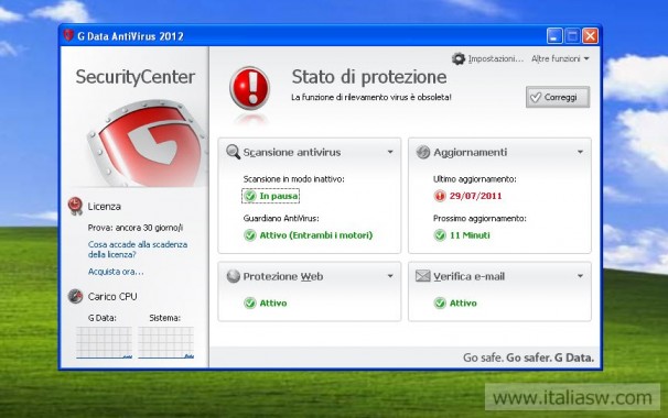 Screenshot - Main - G Data Antivirus 2012 - 01