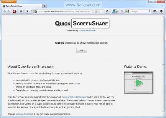 Screenshot - Quick Screen Share - 03