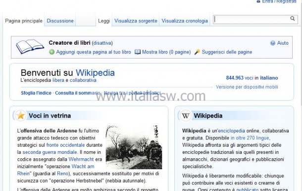 Screenshot - Wikipedia Creatore di Libri - 02
