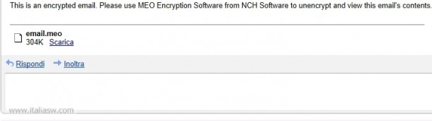 Meo Encryption Software - Invio Email - 03