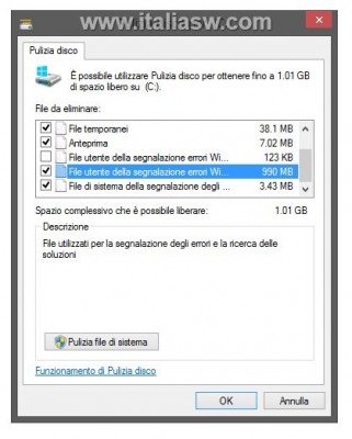Windows 8 segnalazione errori - 01